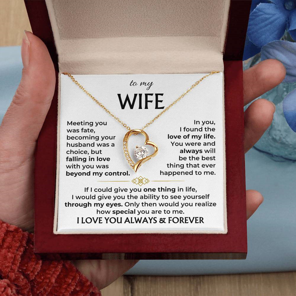 Hollow Love Necklace Pendant Wife Gift