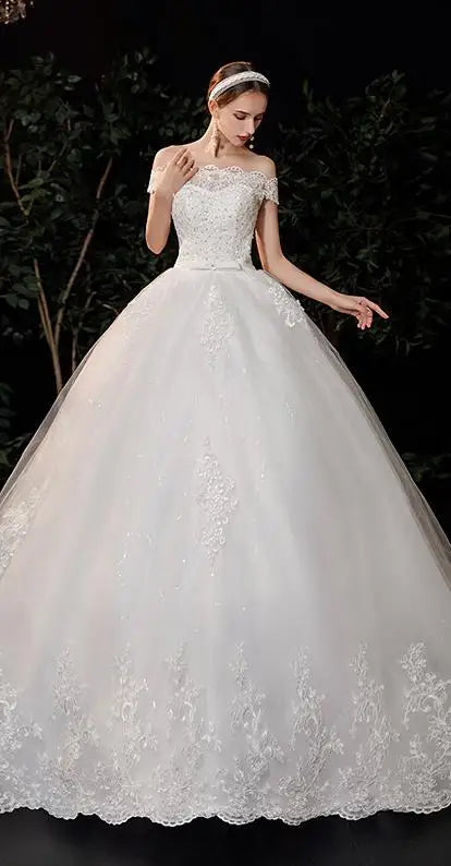 Best Selling 2024 Long Sleeve V Neck Lace Wedding Dress 2025 Vintage Bride Bridal Ball Gown Modest Wedding Dresses Customized