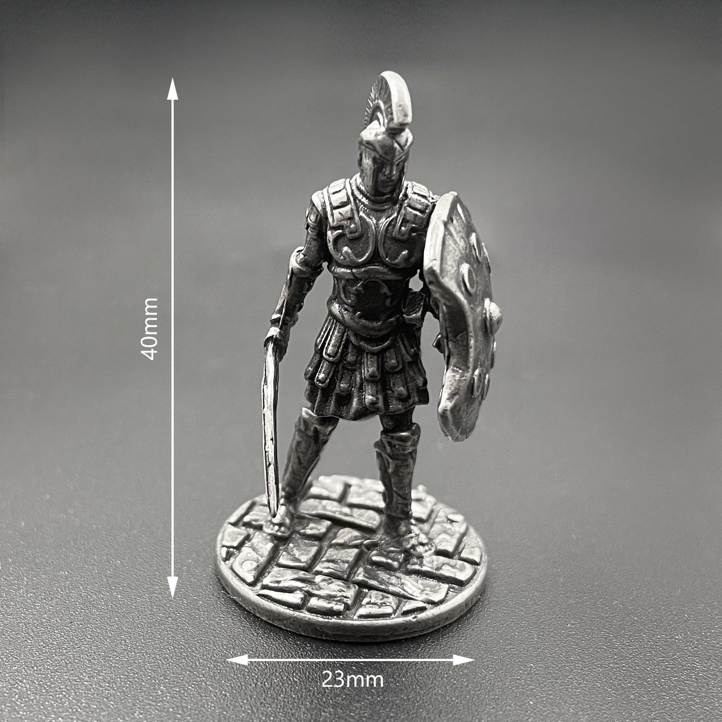 1pcs Ancient Spartan Rome Soliders Figurines Miniatures Vintage Metal Soldiers Model Statue Desktop Ornament Gift