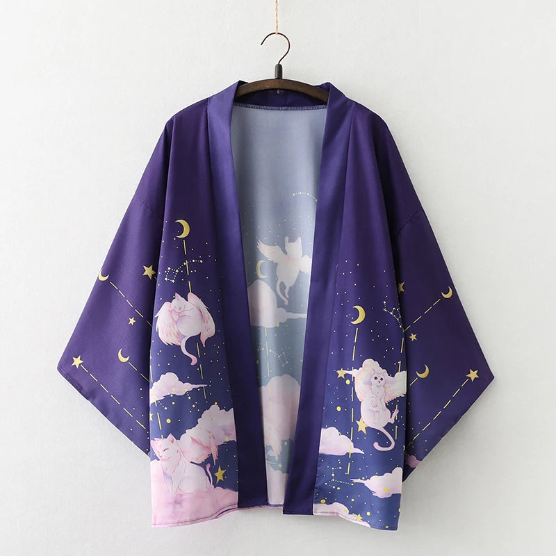 2023 New Summer Loose Red Black Japanese Samurai Streetwear Cardigan Women Men Harajuku Haori Kimono Cosplay Blouse Top Yukata
