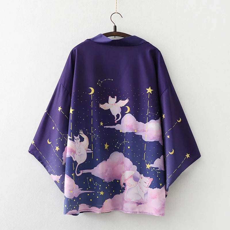 2023 New Summer Loose Red Black Japanese Samurai Streetwear Cardigan Women Men Harajuku Haori Kimono Cosplay Blouse Top Yukata