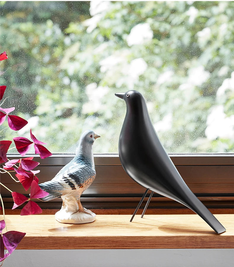 Creative Resin Craft Bird Figurine Statue Office Ornaments Sculpture Home Decoration Accessories
