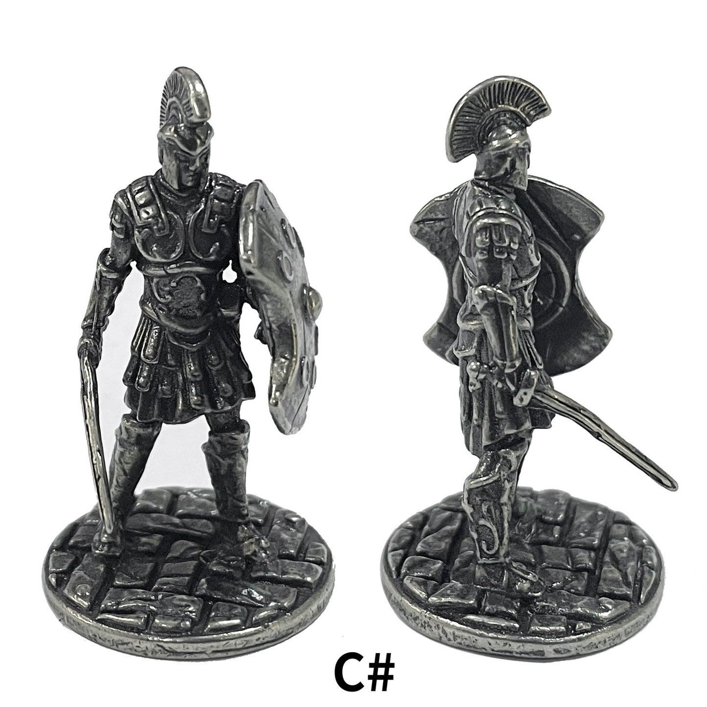 1pcs Ancient Spartan Rome Soliders Figurines Miniatures Vintage Metal Soldiers Model Statue Desktop Ornament Gift