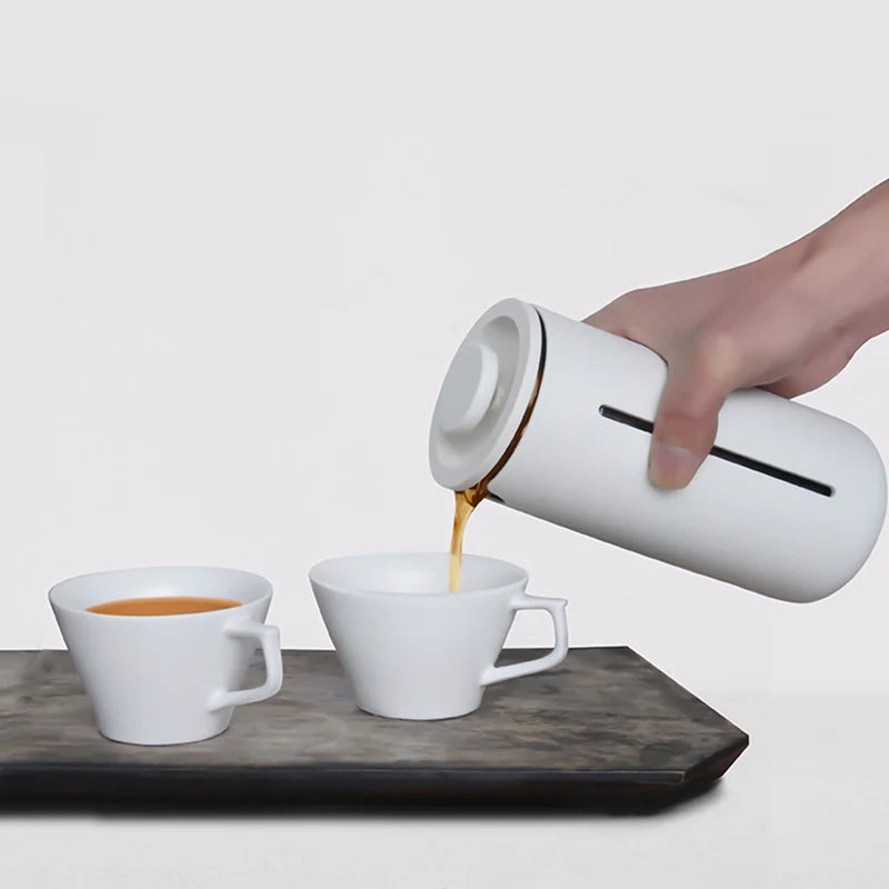 TIMEMORE Store French Press Coffee Small U 450ml Maker Utensils Mug White Black For Kitchen Home Trave Office