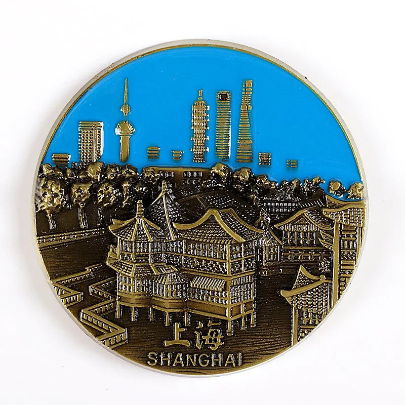 Fridge Magnet Decor Souvenir France United Kingdom Germany United States New York India Metal Magnetic Refrigerator Sticker