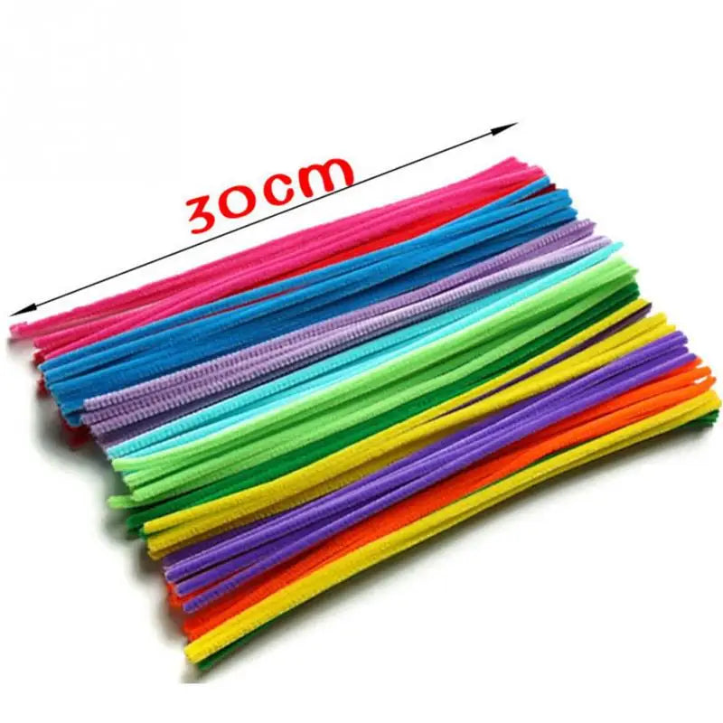 DIY Handmade Crafts Toys Chenille Kids Toy Educational Crafts Chenille Stems Kids Colorful Cure-Pipe Colorful Pipe Cleaner