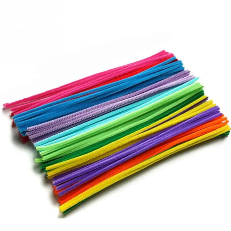 DIY Handmade Crafts Toys Chenille Kids Toy Educational Crafts Chenille Stems Kids Colorful Cure-Pipe Colorful Pipe Cleaner