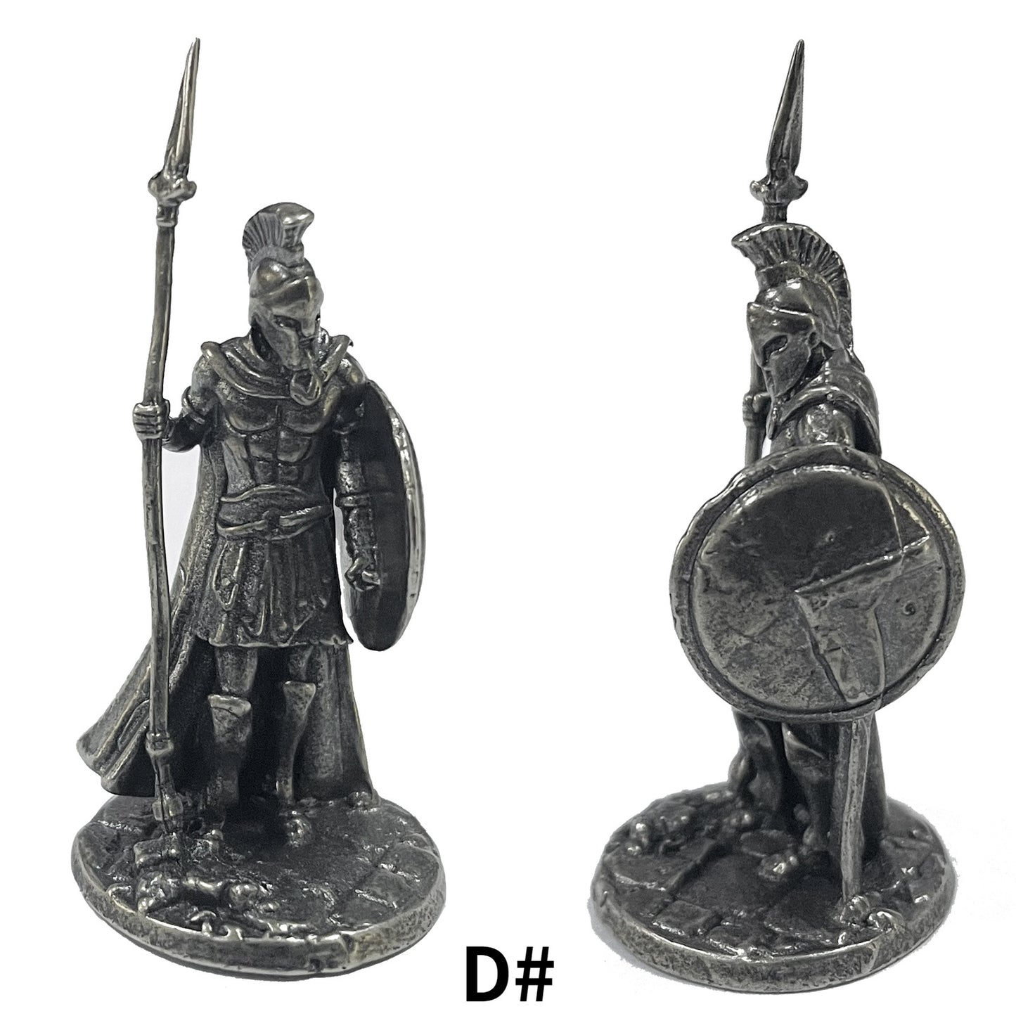 1pcs Ancient Spartan Rome Soliders Figurines Miniatures Vintage Metal Soldiers Model Statue Desktop Ornament Gift