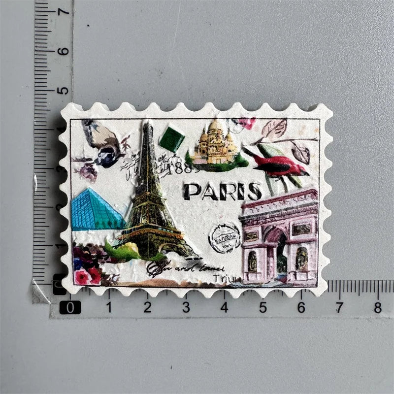 Paris France Tourist Souvenir Fridge Magnets Eiffel Tower French Magnetic Stickers Annecy Decoration on The Fridge Travel Gifts