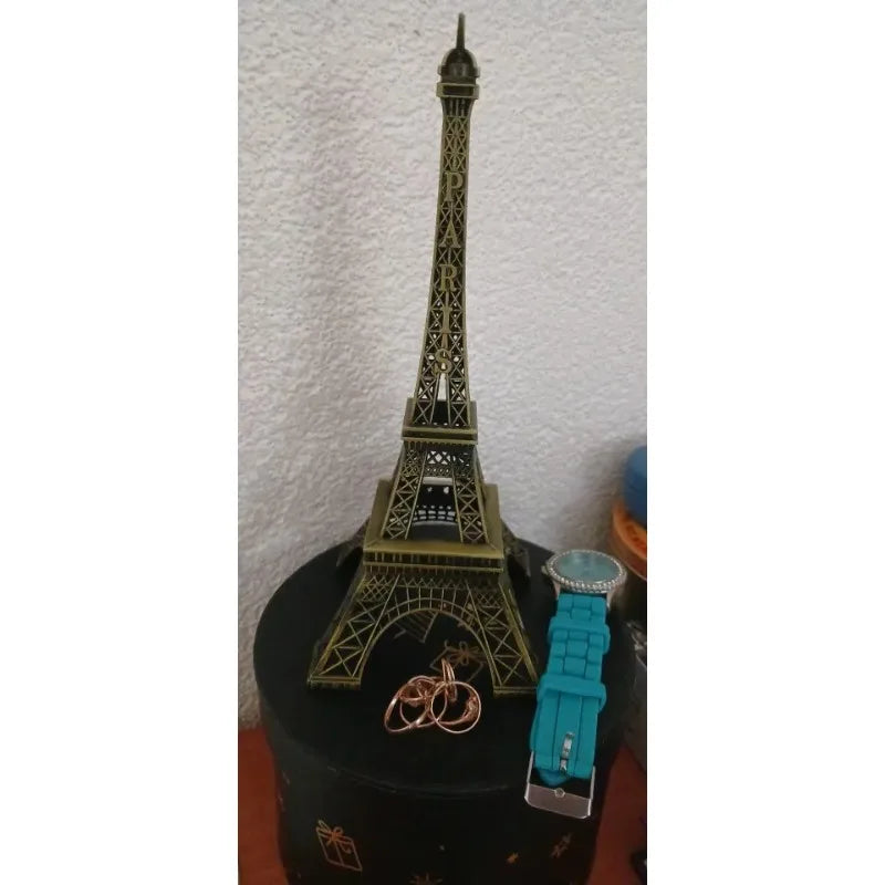 Bronze Paris Eiffel Tower Metal Crafts Home Decoration Accessories Figurine Statue Model Souvenir Home Interior Design 2023 New