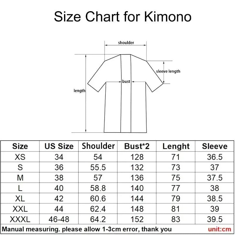 Japanese Kimono Dragon Graphic Print Cosplay Haori Yukata Top Adult Traditional Samurai Loose Kimono Cardigan for Men Women