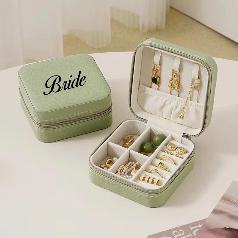 Personalized Jewelry Box for Wedding Gift, Birthday Gift Travel Jewelry Box, Mini Jewelry Box JEWELRY NOT INCLUDED