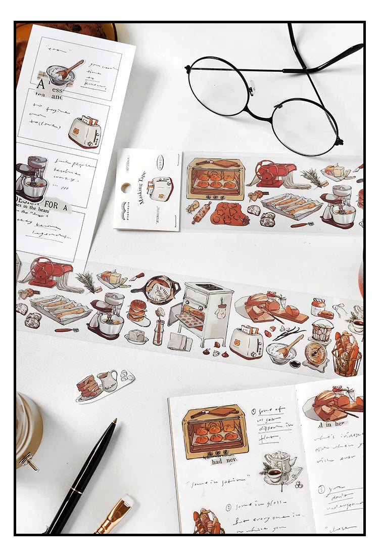Travel Journey Memory Washi Masking Tape Coffee Shop City Street View Decorative Stickers Diy Label For Scrapbooking Diary Album