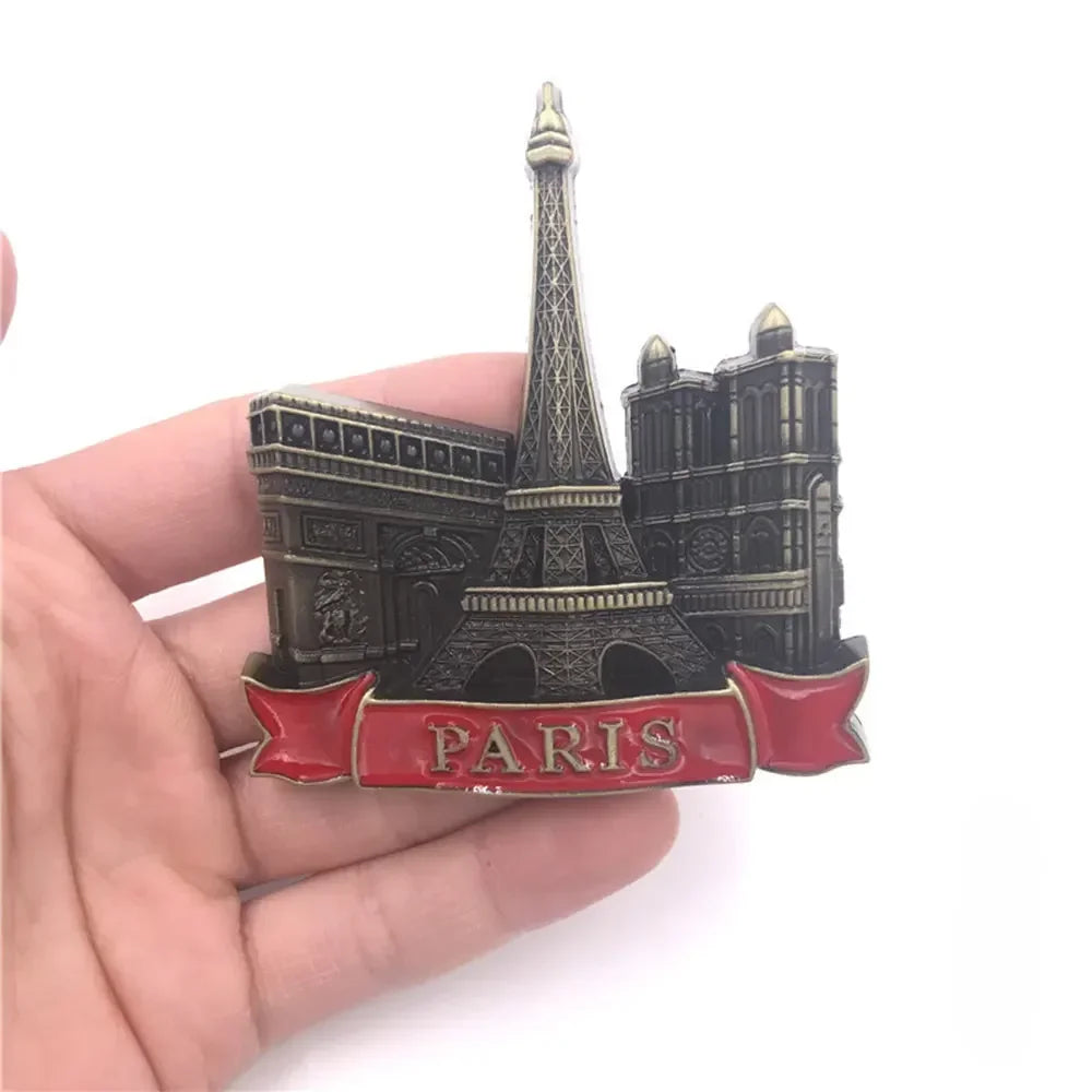 Home Decor Fridge Magnet Refrigerator Metal USA Alaska York Paris Italy London Post Office UK Dubai Belgium Israel Stereo