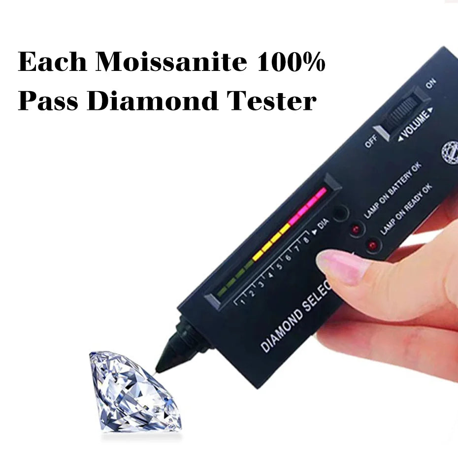 Original and Pure 14k Gold Wedding Rings Au585 Jewelry Real Certified 1ct to 3ct Moissanite Ring for Women Luxury Wedding 2025