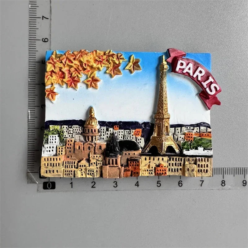 Paris France Tourist Souvenir Fridge Magnets Eiffel Tower French Magnetic Stickers Annecy Decoration on The Fridge Travel Gifts