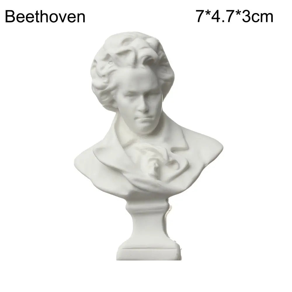 New Mini Figurine Plaster Statue Greek Mythology Celebrities Famous Sculpture Drawing Practice Gypsum Bust Portraits Home Decor