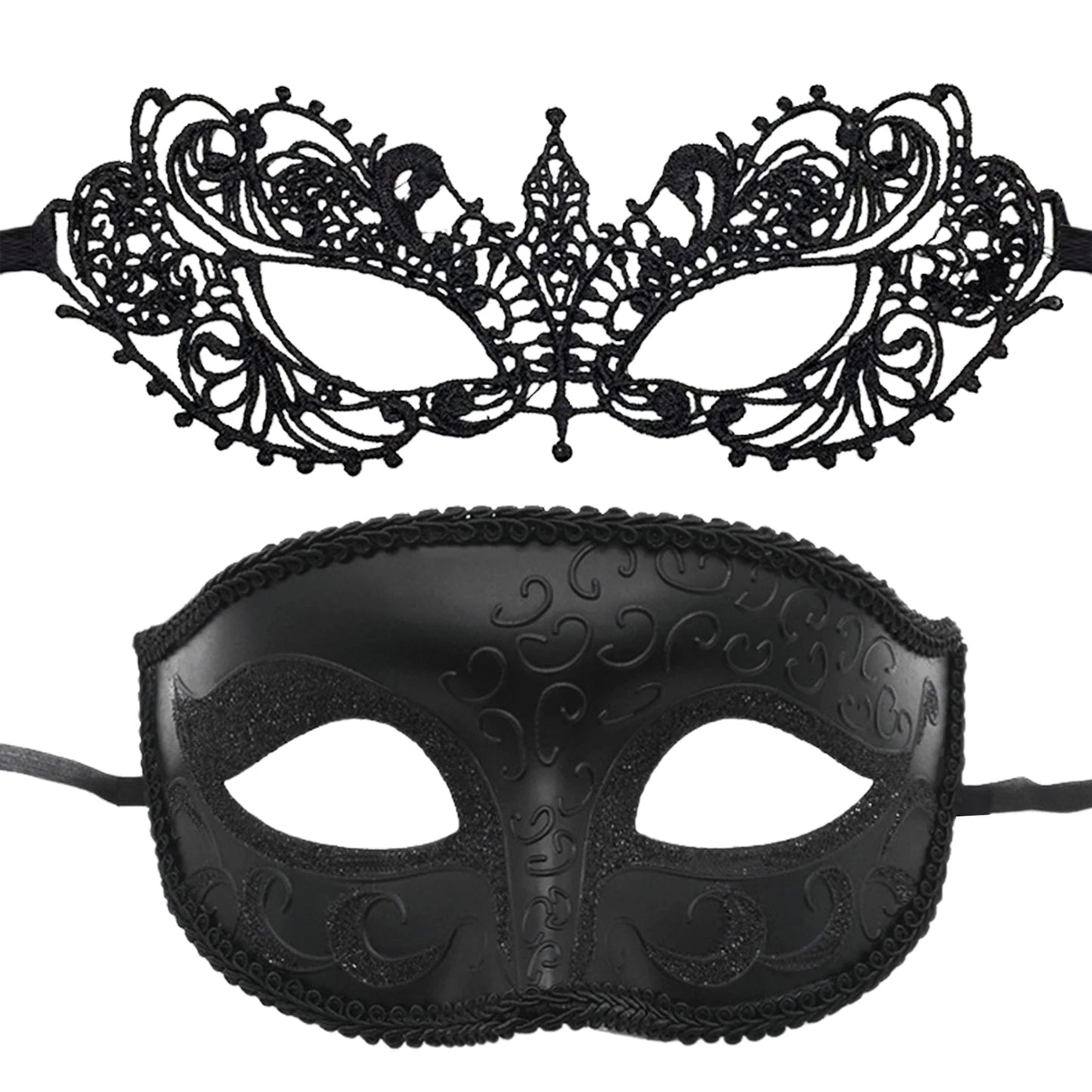 Masquerade Masks for Couple Venetian Woman Lace Men PP Cosplay Costume Carnival Prom Party Personality Headdress Masks