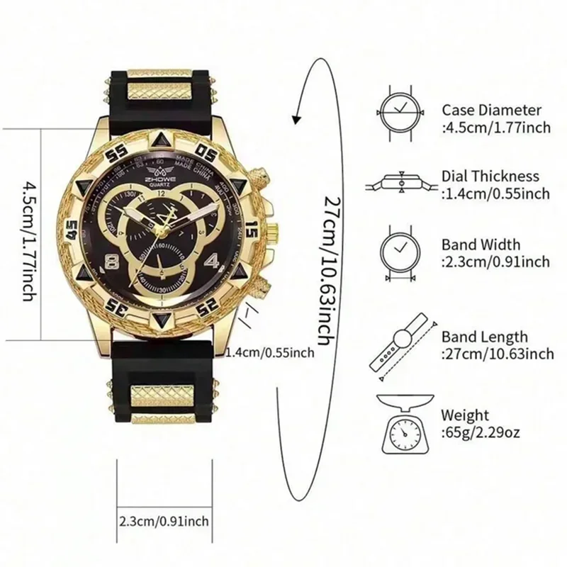 Men's Business Stainless Steel Quartz Watch – Stylish Gift for Boyfriend