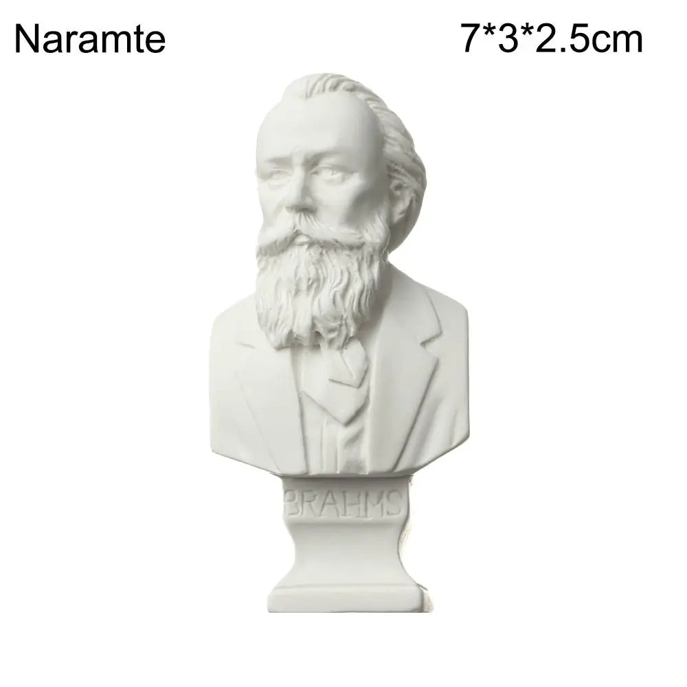 New Mini Figurine Plaster Statue Greek Mythology Celebrities Famous Sculpture Drawing Practice Gypsum Bust Portraits Home Decor