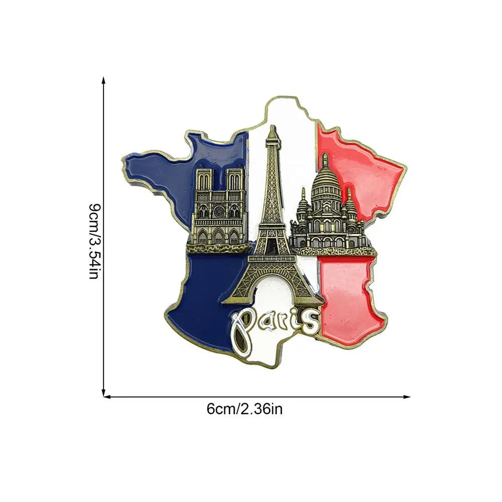 France Paris Eiffel Tower Triumphal Arch European Refrigerator Magnetic Fridge Magnets World Tourist Souvenir Collection Gifts