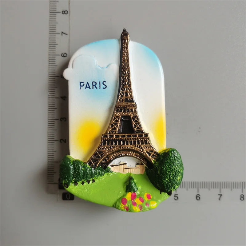Paris France Tourist Souvenir Fridge Magnets Eiffel Tower French Magnetic Stickers Annecy Decoration on The Fridge Travel Gifts