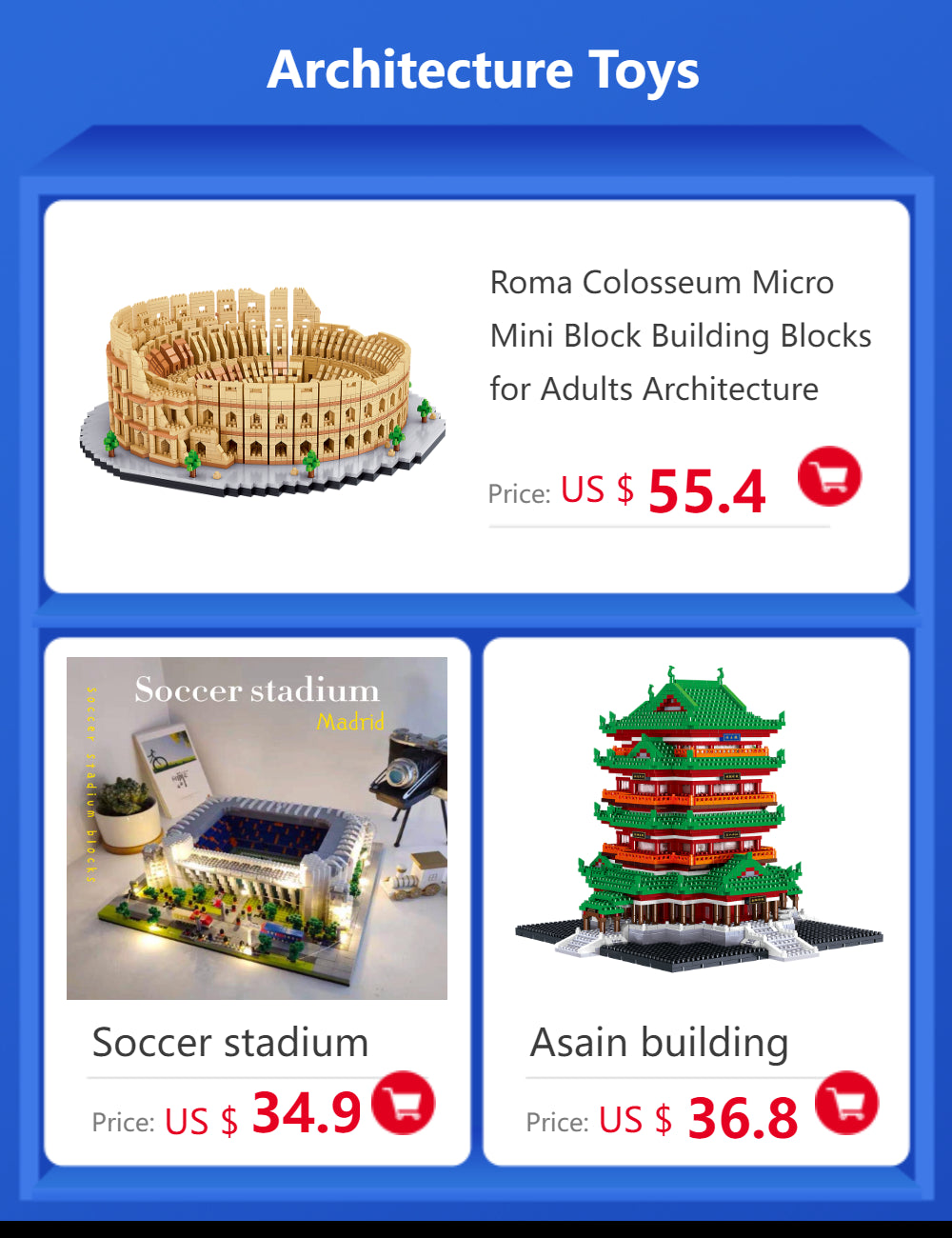 Big Ben Micro Mini Building Blocks Crafted Replica, Leisure and Entertainment Toys Construction Bricks Decoration Party Gift