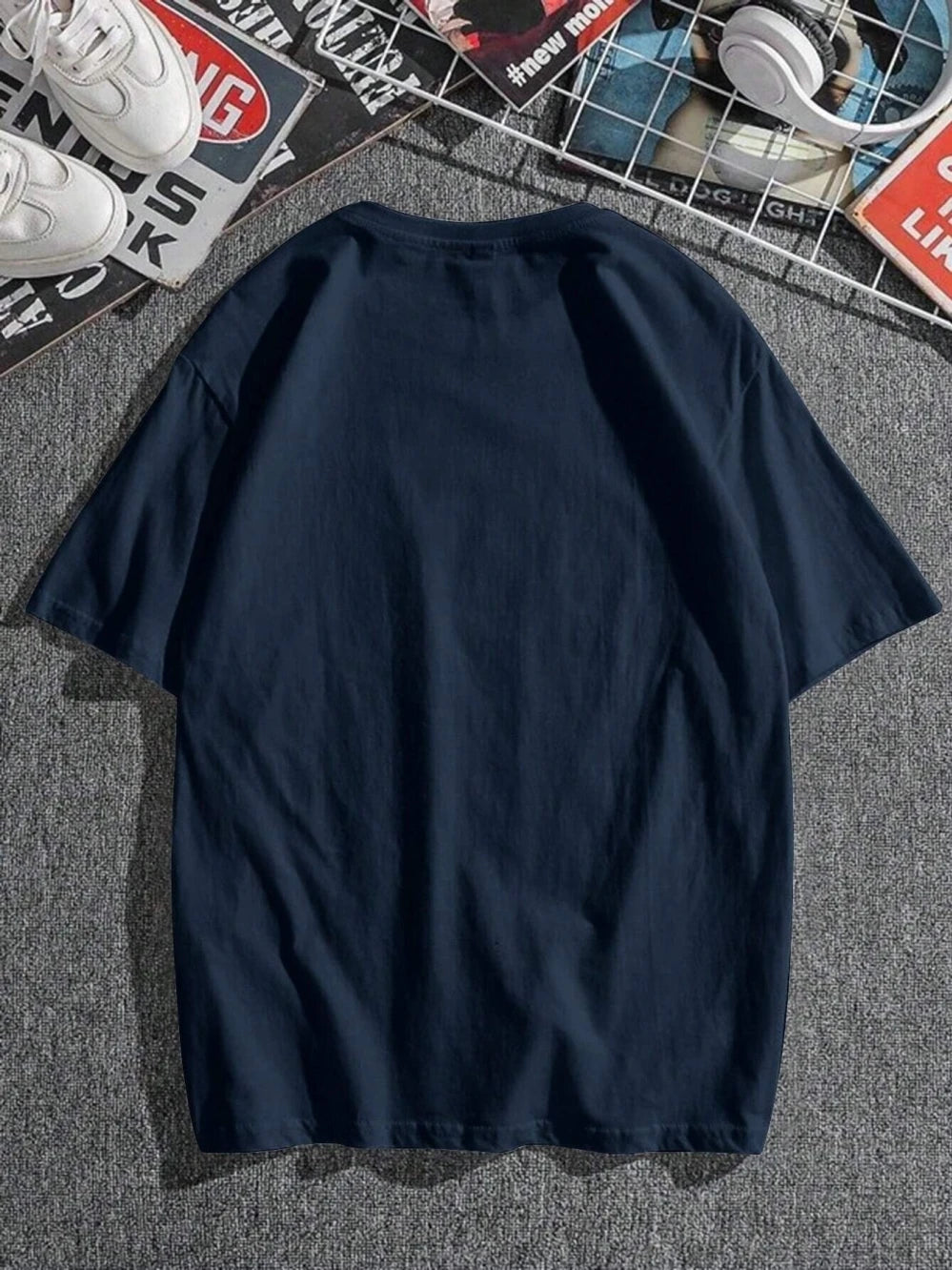 Paris Romantic City Letter Graphic Print Tees Men T-Shirt Summer Loose Clothing Loose Cotton Oversize Tshirt Street Soft Tops