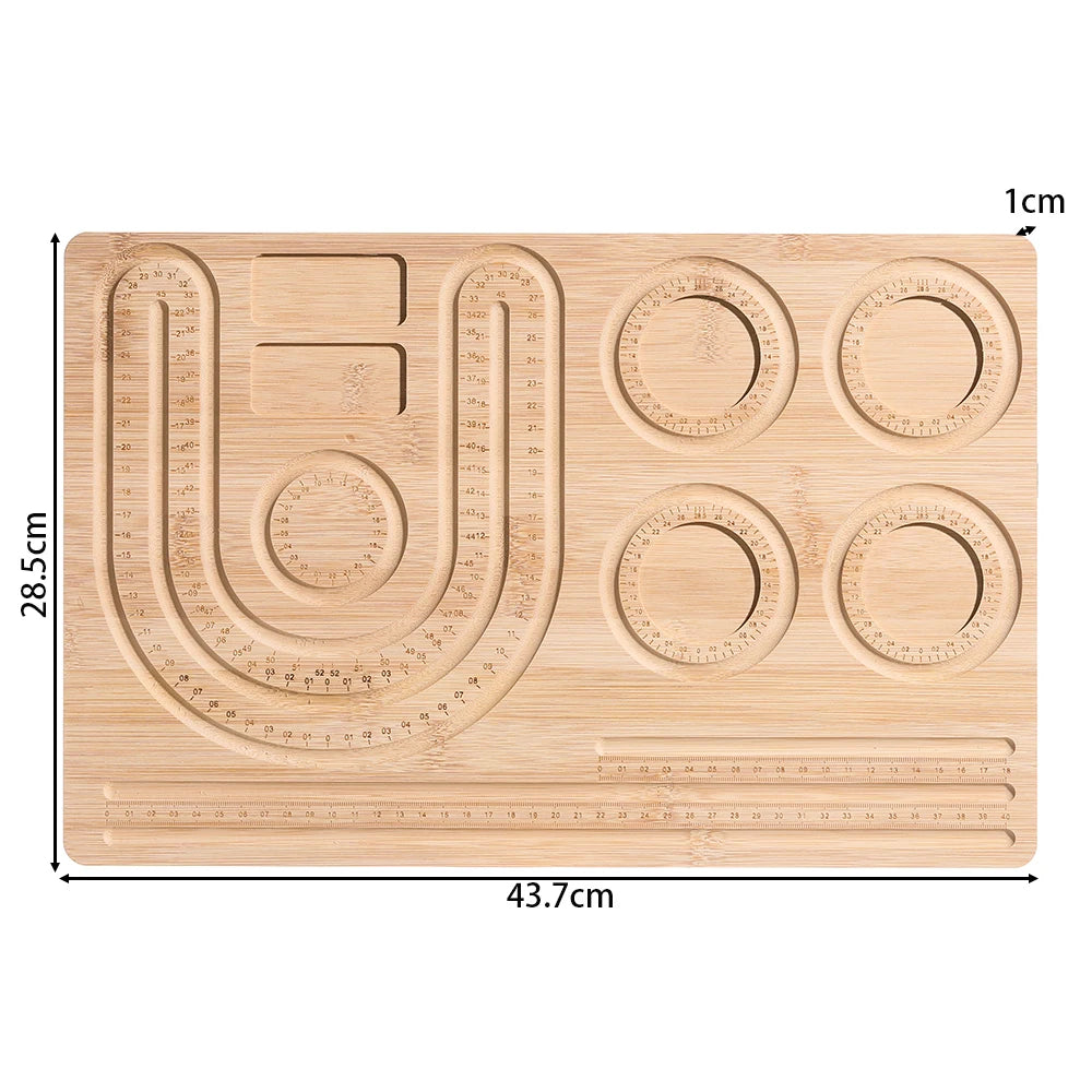 Eco-Friendly Bamboo Bead Board Perfect Tool for Jewelry Making and Beading Projects Bracelet Necklaces Design Beading Mats Trays
