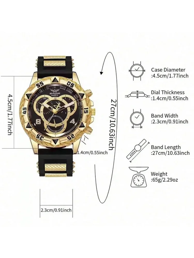 Men's Business Stainless Steel Quartz Watch – Stylish Gift for Boyfriend