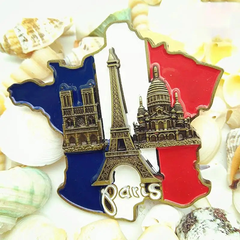 France Paris Eiffel Tower Triumphal Arch European Refrigerator Magnetic Fridge Magnets World Tourist Souvenir Collection Gifts