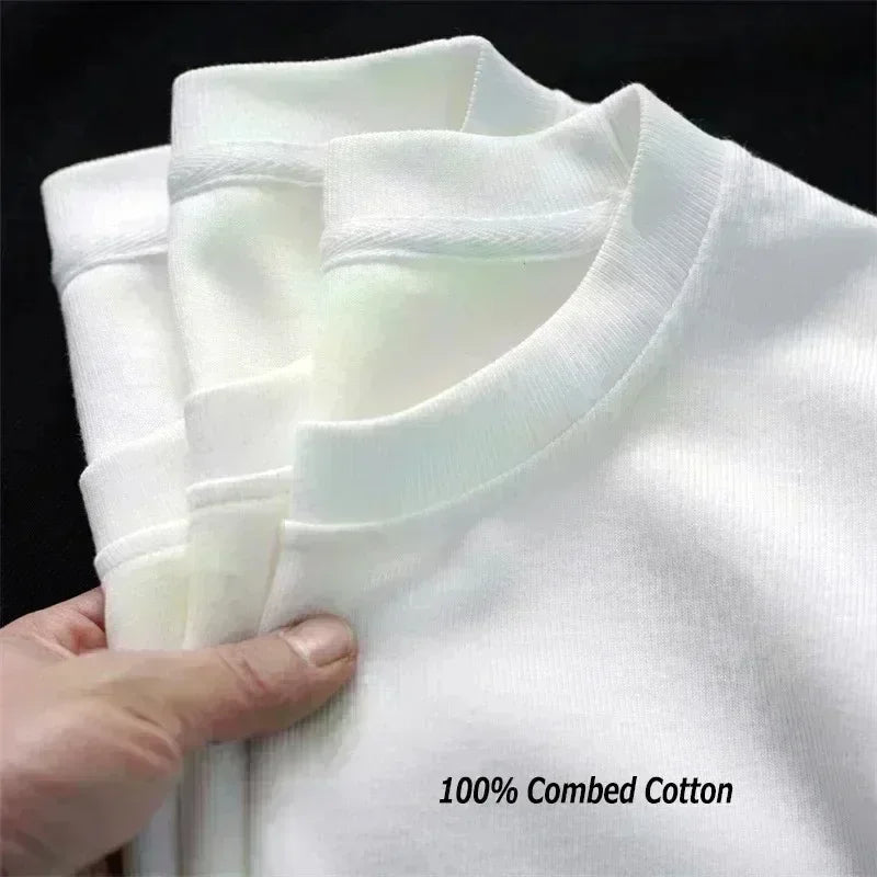 2025 Summer New T-Shirt Slogan Black Not From Paris Luxury Cotton Short Sleeve Summer Oversize T-shirt on Top for