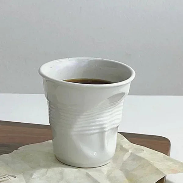 Ins Style Irregular Ceramic Mug Hand-pinch Coffee Cup Mugs Funny Glass Drinking Glasses Kawaii Cup Dessert Plate Mugs Coffee Cup