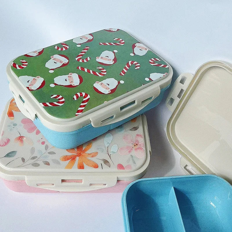 Personalised lunch box for Kids Student Remarks Name LOGO Picture Photo PP Eco-friendly Material With Spoon Fork