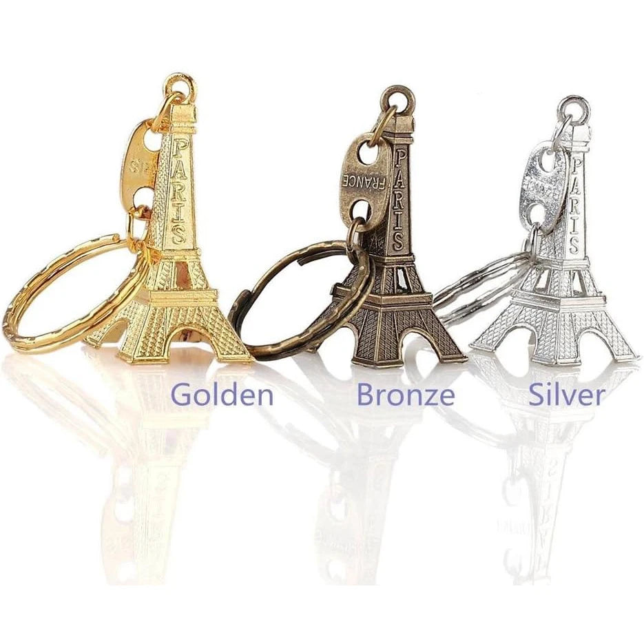 12Pcs Eiffel Tower Keychain For Keys Souvenirs Paris Tour Eiffel Keychain Key Chain Key Ring Decoration Key Holder