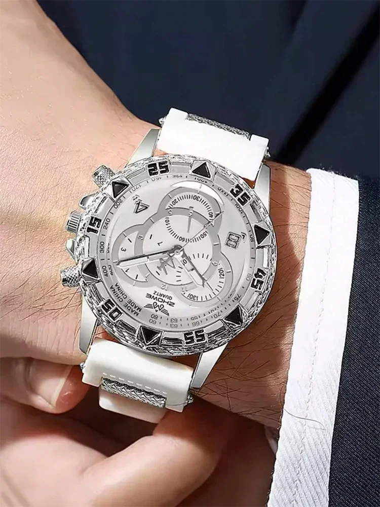 Men's Business Stainless Steel Quartz Watch – Stylish Gift for Boyfriend