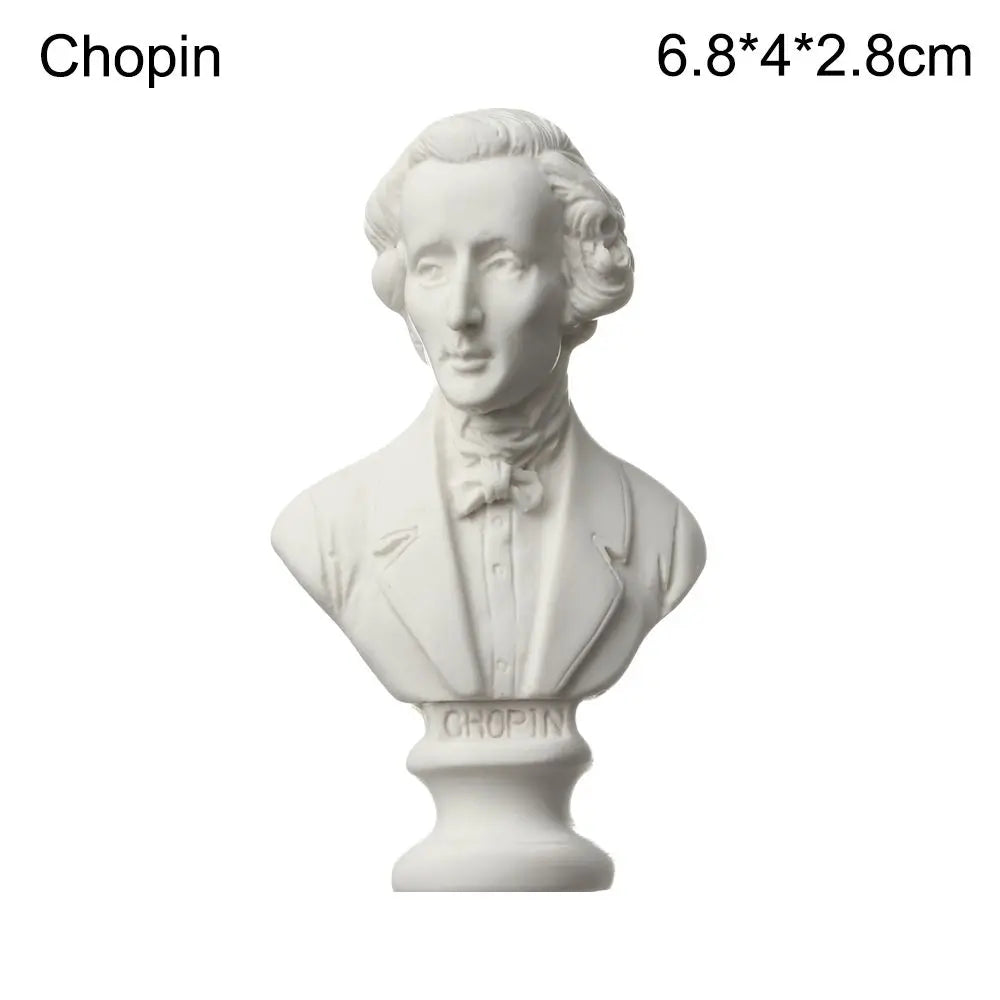 New Mini Figurine Plaster Statue Greek Mythology Celebrities Famous Sculpture Drawing Practice Gypsum Bust Portraits Home Decor