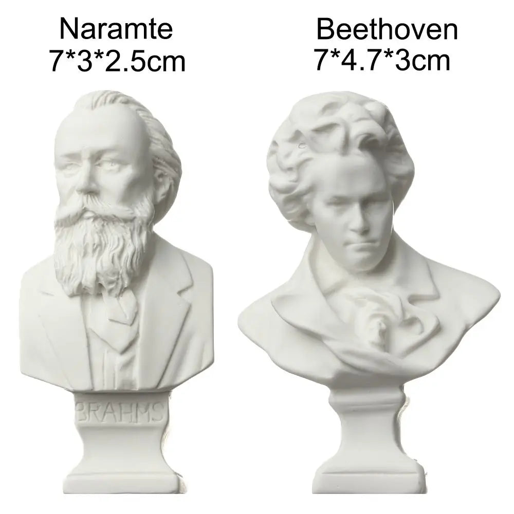 New Mini Figurine Plaster Statue Greek Mythology Celebrities Famous Sculpture Drawing Practice Gypsum Bust Portraits Home Decor