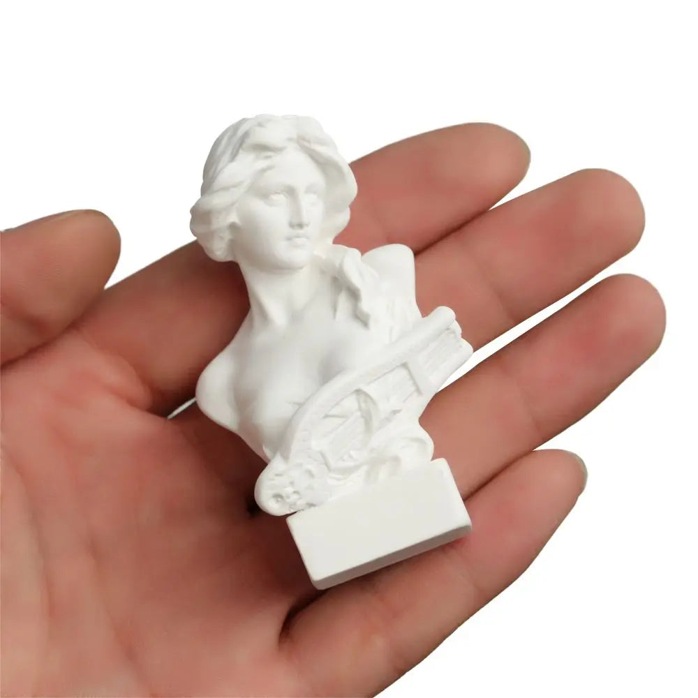 New Mini Figurine Plaster Statue Greek Mythology Celebrities Famous Sculpture Drawing Practice Gypsum Bust Portraits Home Decor