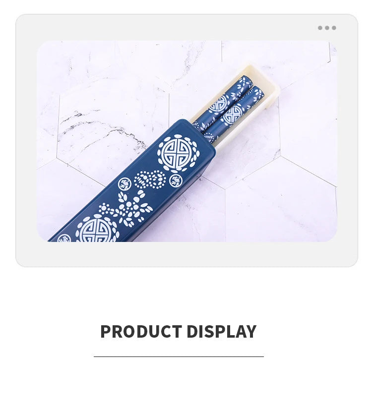Japanese Chopsticks Natural Ironwood Handmade Value Gift Sushi Chinese Food Reusable Portable Travel Tableware with Box Set