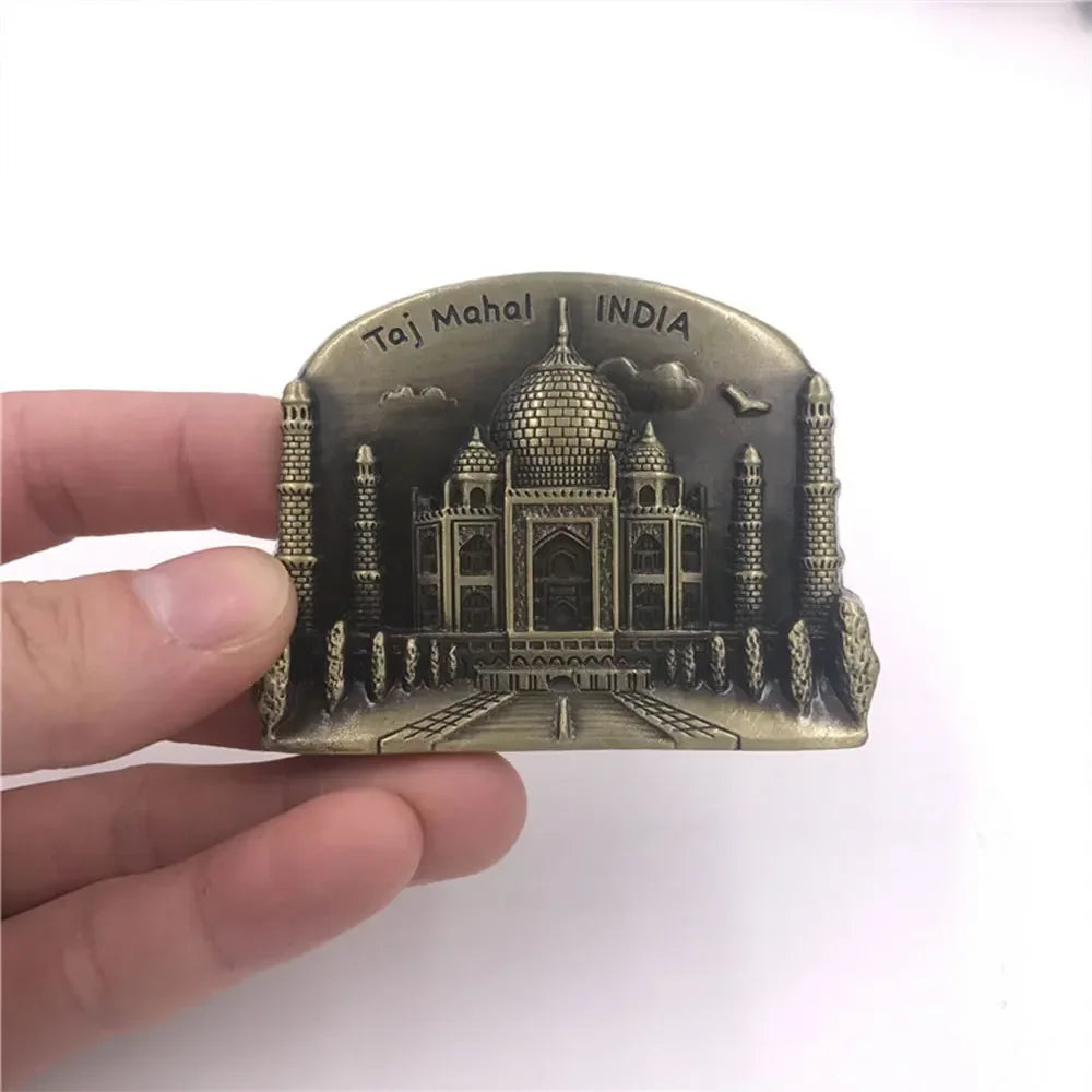Home Decor Fridge Magnet Refrigerator Metal USA Alaska York Paris Italy London Post Office UK Dubai Belgium Israel Stereo