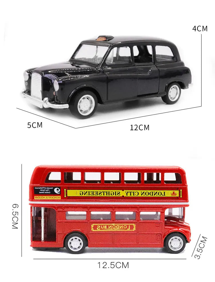London Bus Taxi Alloy Model Toy Puzzle Toy Boy Birth Gift
