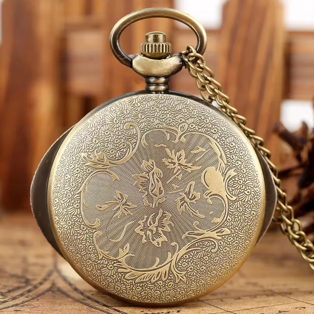 Souvenir Gift Necklace Chain Pendant Old Clock Marvel Reloj Vintage Quartz Pocket Watches For Eye Of Agamotto Men Women