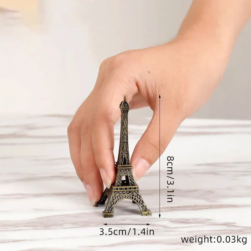 Paris Eiffel Tower Metal Crafts Home Decoration Accessories Figurine Statue Model Souvenir Home Interior Design Ornaments