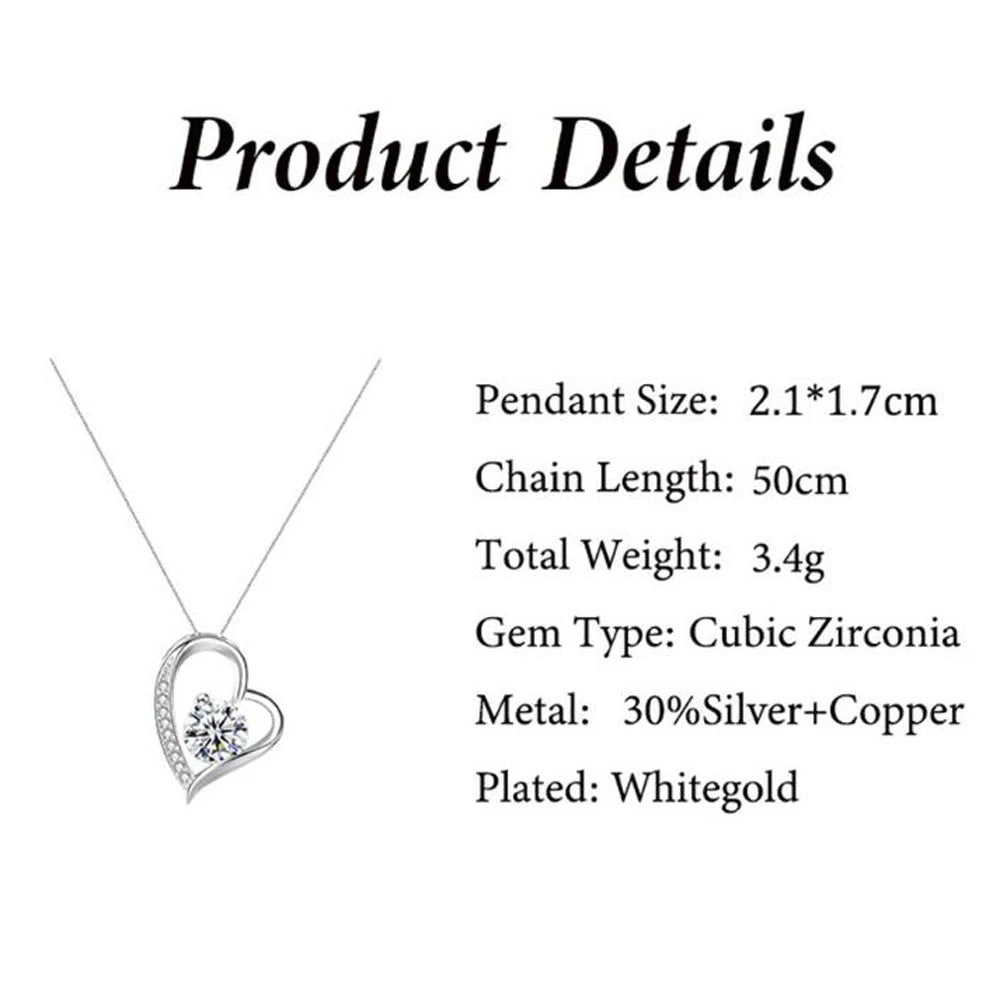 Jewelry To My Love 14K Gold or Silver Forever Love Pendant Necklace Gift For Wife Her Romantic Christmas Birthday Valentine Gift