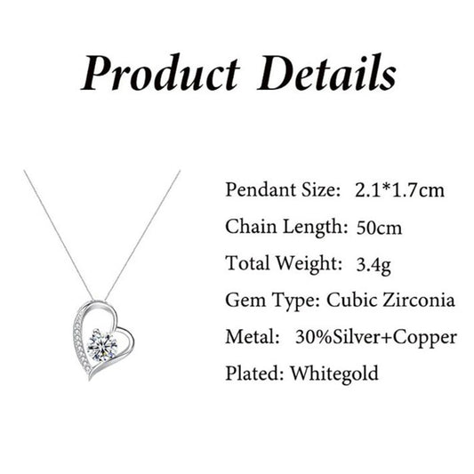 Jewelry To My Love 14K Gold or Silver Forever Love Pendant Necklace Gift For Wife Her Romantic Christmas Birthday Valentine Gift