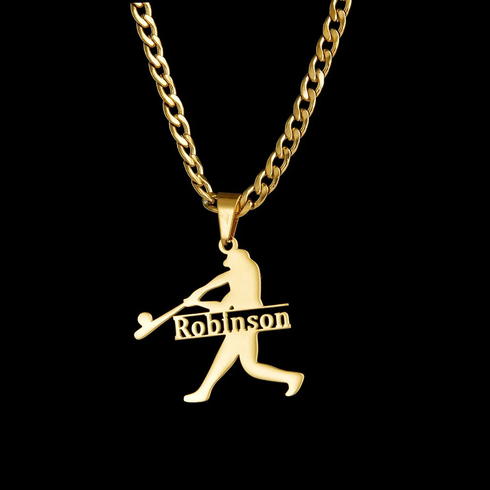 YOUSHANG Customized Football Name Necklace