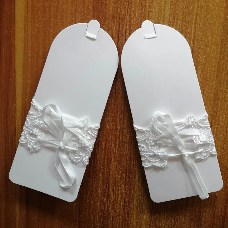 White Ivory Bridal Gloves Short Fingerless Wedding Gloves Gant Mariage Femme Accessoires Mariage Novia Bride Guantes 2025