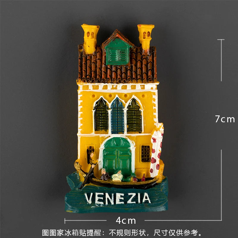 Europe Italy Rome Venice fridge magnets Refrigerator Stickers 3D Magnetic Stickers Italian Tourism Souvenir Collection Gifts