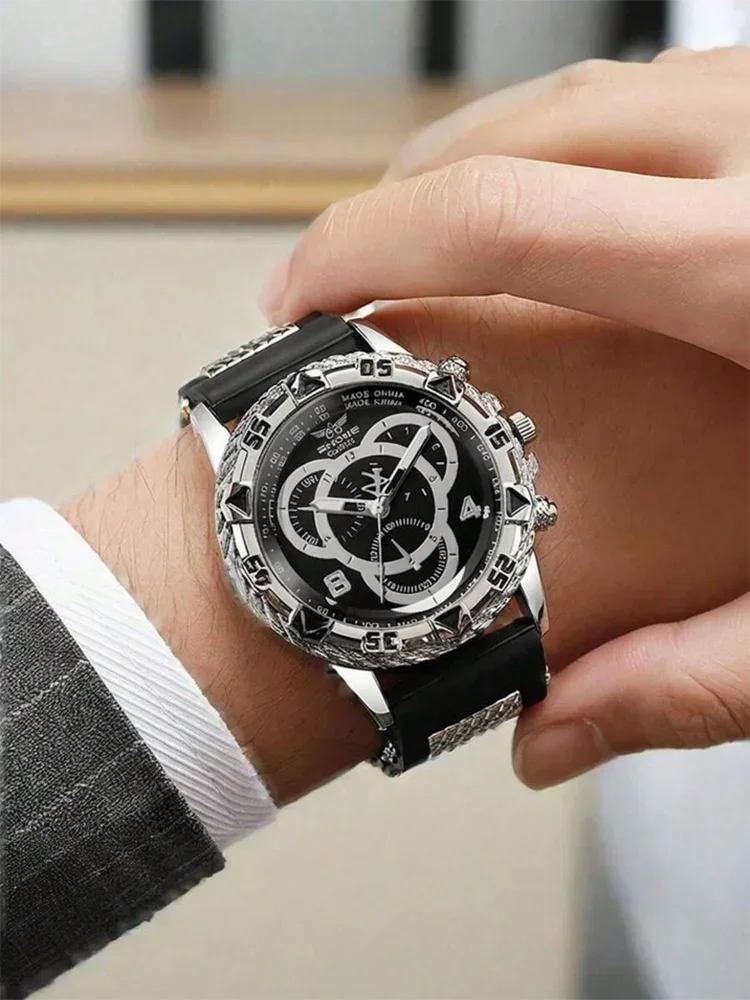 Men's Business Stainless Steel Quartz Watch – Stylish Gift for Boyfriend